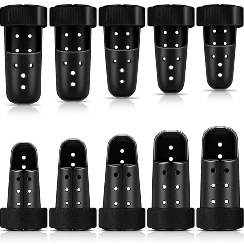 10 Pcs Mallet Finger Splint, black, product photo