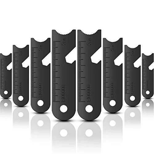 10 Pieces Fire Rod Starter Ferrocerium Rod Striker Scraper, black, product photo