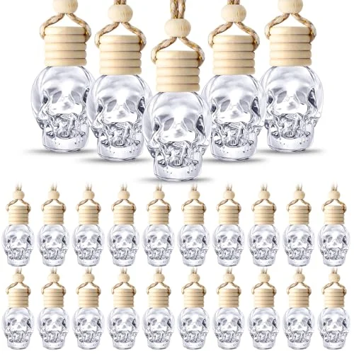 100 Pcs Hanging Car Freshener Car Diffuser Bottles Empty, clear, product photo