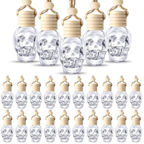 100 Pcs Hanging Car Freshener Car Diffuser Bottles Empty, clear, product photo