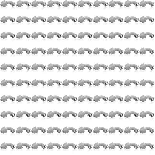 100 Pieces 1/2 Inch Liquid Tight Connector Flexible Non, gray, product photo