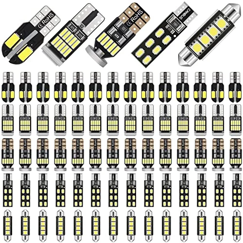 100 Pieces LED Car Bulb Kit Interior Lights T10, product photo