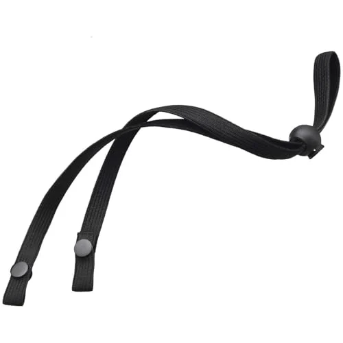 12 Pieces Adjustable Ear Straps Anti Slip Ear Loop, black, product photo