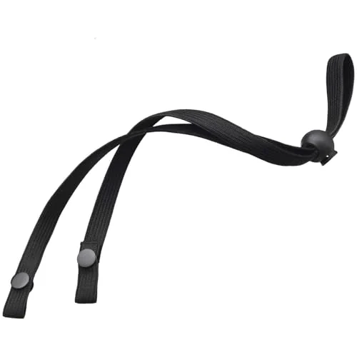 12 Pieces Adjustable Ear Straps Anti Slip Ear Loop, black, product photo