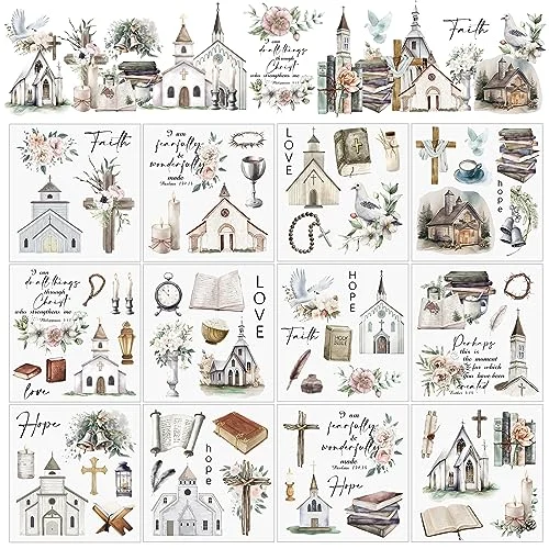 12 Sheets Rub on Transfers for Crafts and Furniture, as pictures shown, product photo