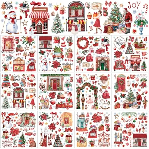 12 Sheets Rub on Transfers for Crafts and Furniture, as pictures shown, product photo