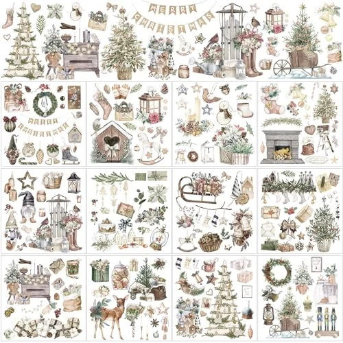 12 Sheets Rub on Transfers for Crafts and Furniture, multicolor, product photo