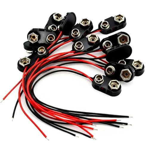 120 Pack 9v Battery Connector I Type 9v Battery, product photo