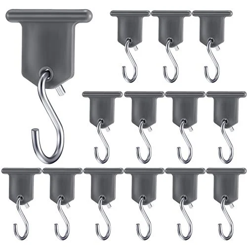 14 Pieces RV Awning Hooks for Lights Camping Awning, gray, product photo