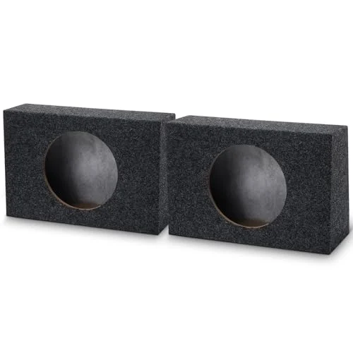 2 Pack Large Angled Style Car Audio Speaker Box, product photo
