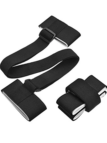 2 Pack Ski Carrier Strap, black, product photo