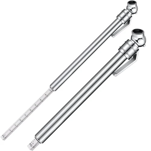 2 Pcs 5-50 Psi Low Pressure Tire Gauges Pencil, product photo