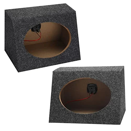 2 Pcs Angled Style Car Audio Speaker Box Fits, product photo