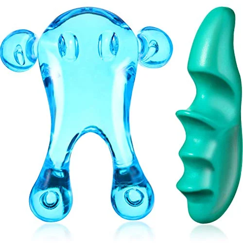 2 Pcs Deep Tissue Massage Tool Set Include 4, blue, product photo