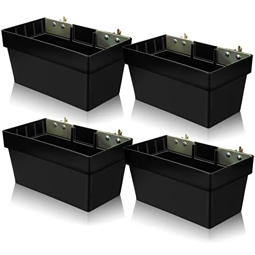 2 Pcs E-track Basket Storage Bin E Track Accessories, black, product photo