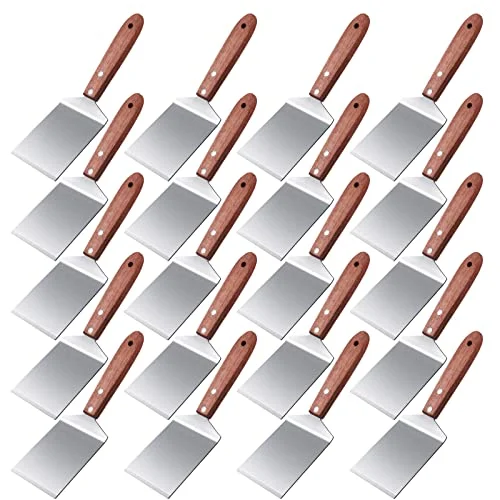 20 Pcs Small Pizza Spatula Bulk for Brownie Cookie, brown, product photo