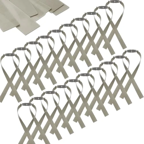 20 Pieces Slingshot Flat Rubber Bands 1 mm Thickness, silver, product photo