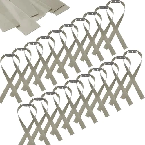 20 Pieces Slingshot Flat Rubber Bands 1 mm Thickness, silver, product photo