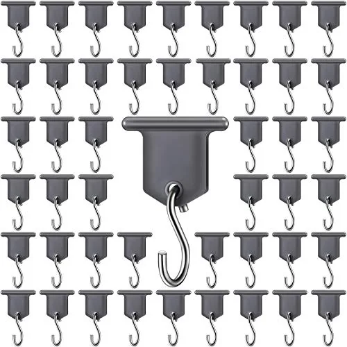 24 Pairs Rv Awning Hooks for Lights Camping Awning, grey,silver, product photo