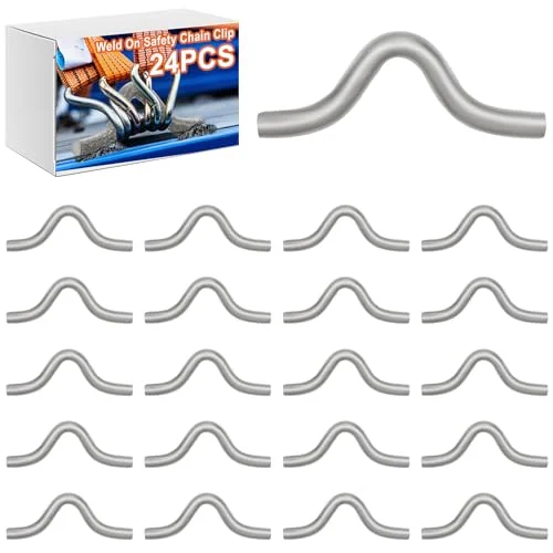 24 PCS Safety Chain Clip 3/8 Inch Diameter Steel, product photo