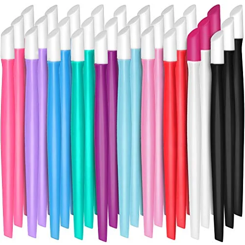 30 Pcs Rubber Cuticle Pusher Silicone Cuticle Pusher Small, assorted colors, product photo
