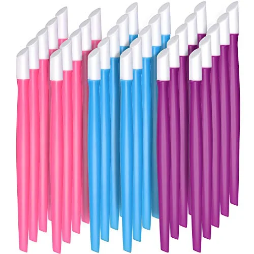 30 Pcs Rubber Cuticle Pusher Silicone Cuticle Pusher Small, bright colors, product photo