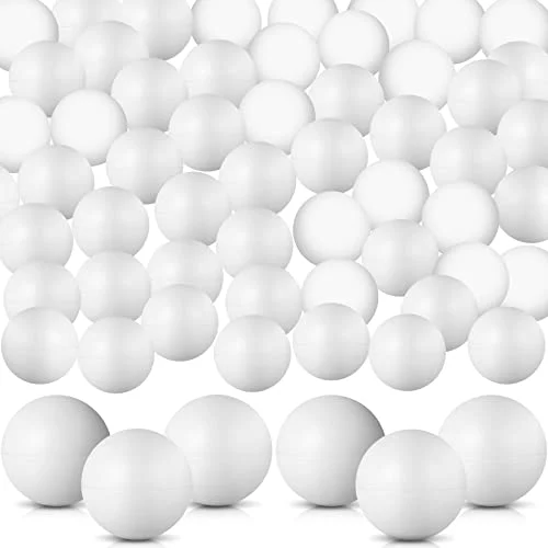 300 Pcs 40 mm White Bulk Table Tennis Balls, white, product photo