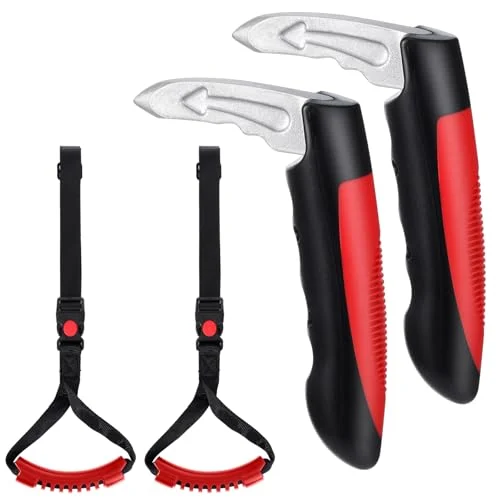 4 Pcs Door Handle Assist for Elderly with Assist, red, product photo