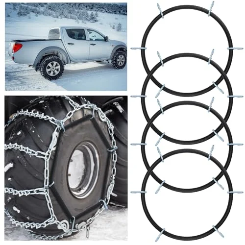 4 Pcs Tire Chain Tensioner Rubber Tightener for Light, product photo