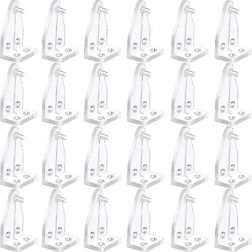 40 Pcs 1 Inch Blind Hold Down Brackets Clear, transparent, product photo