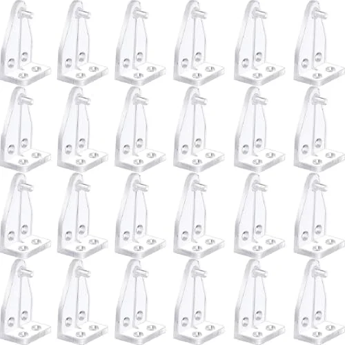 40 Pcs 1 Inch Blind Hold Down Brackets Clear, transparent, product photo