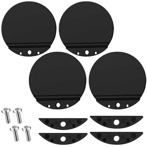 4PCS Scupper Flappers Replacement Boats Scupper Drain Valves for, black, product photo