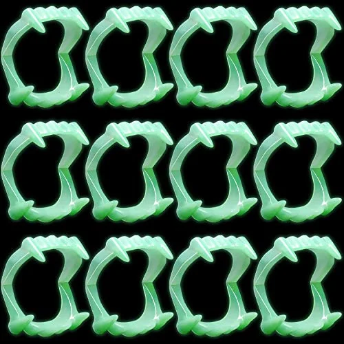 50 Pieces Halloween Vampire Teeth Glow in The Dark, product photo