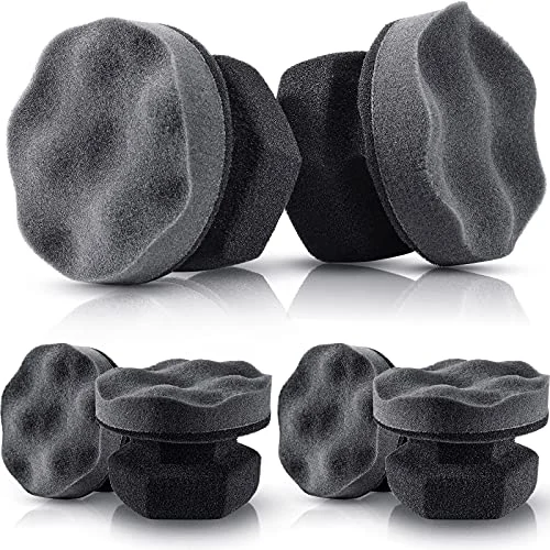 6 Pack Large Tire Shine Applicator Pad Tire Dressing, gray, product photo