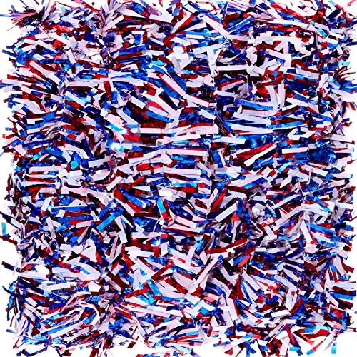 6 Pieces 39.4 Feet 4th of July Garland Decoration, red, blue and white mixed, product photo