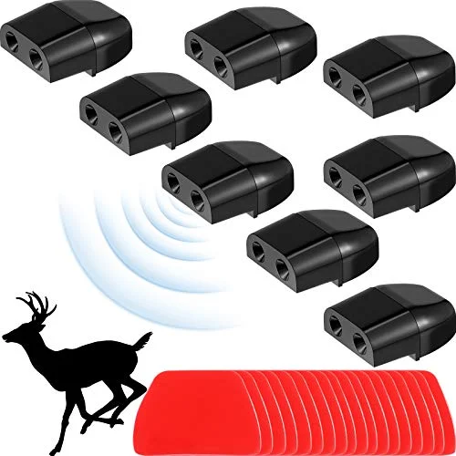 8 Pcs Car Whistles for Deer, black, product photo