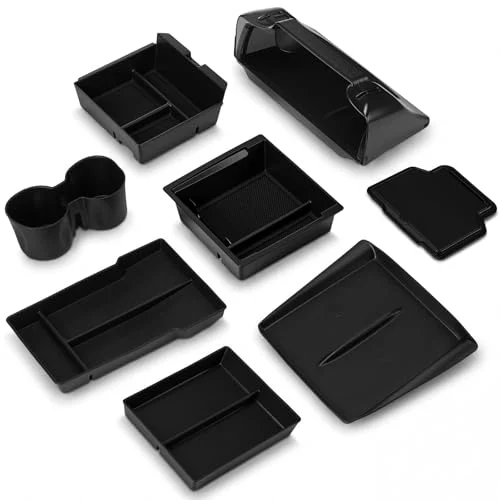 8 Pcs Center Console Organizer Compatible with Tesla Model (B0GS5SZNNB), product photo