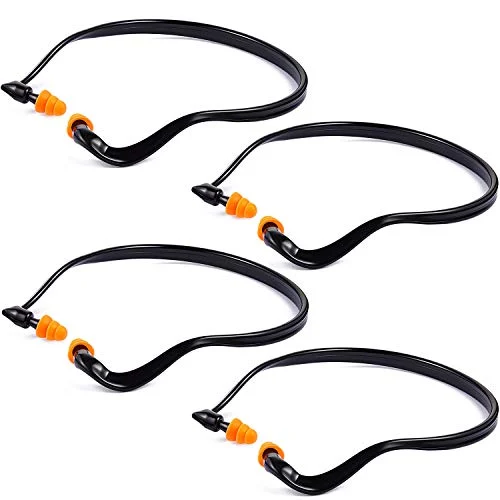 Banded Earplugs for Shooting Range Band Ear Plugs Lightweight, orange, product photo