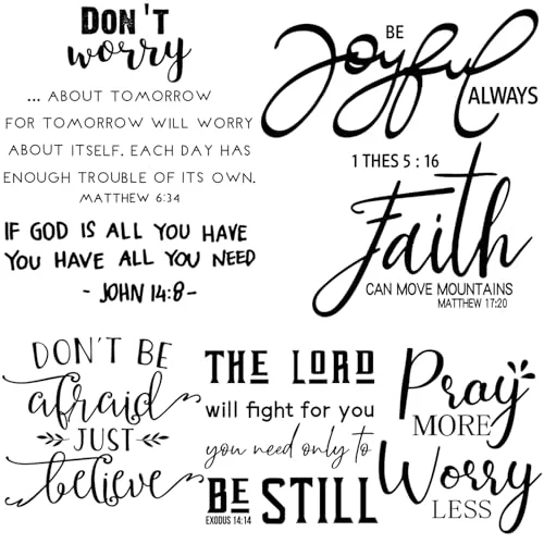 Bible Verse Wall Stickers Inspirational Quote Wall Decals Religious, as the pictures shown, product photo