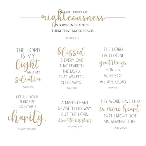 Bible Verse Wall Stickers Inspirational Quote Wall Decals Religious, as the pictures shown, product photo
