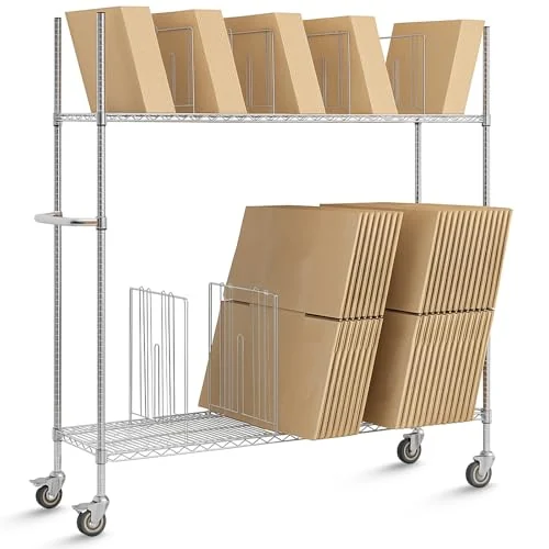 Carton Cart, silver, product photo