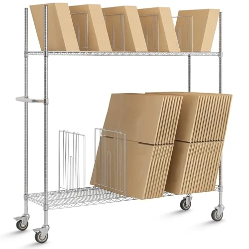 Carton Cart, silver, product photo