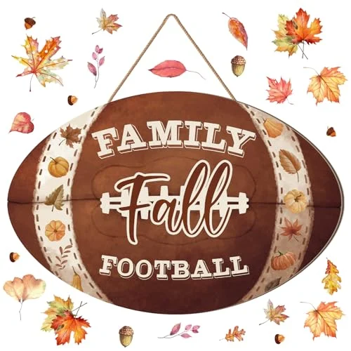 Fall Pumpkin Welcome Sign Door Decor Hello Fall Wood, brown, product photo