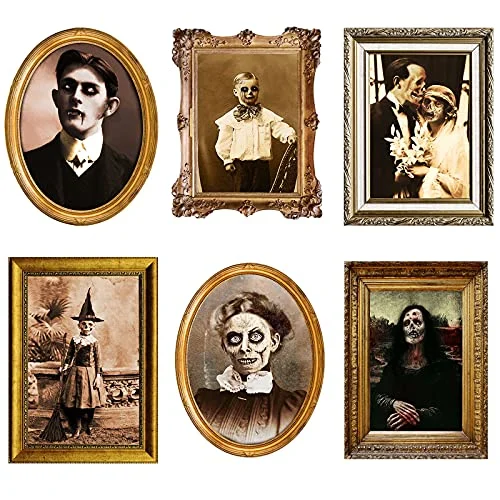 Halloween Decorations 3D Changing Face Horror Pictures Moving Portrait, chic, product photo