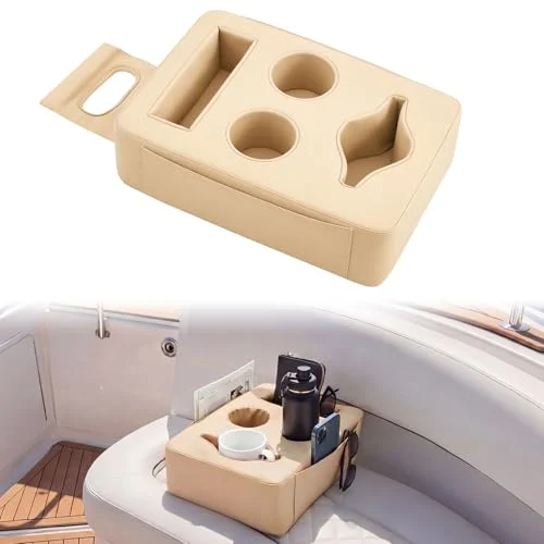Pontoon Cup Holder, beige, product photo