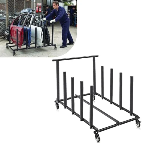 Vehicle Door Storage Cart, black, product photo