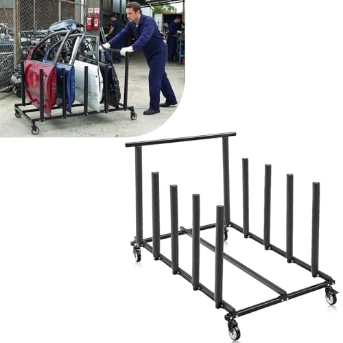 Vehicle Door Storage Cart, black, product photo