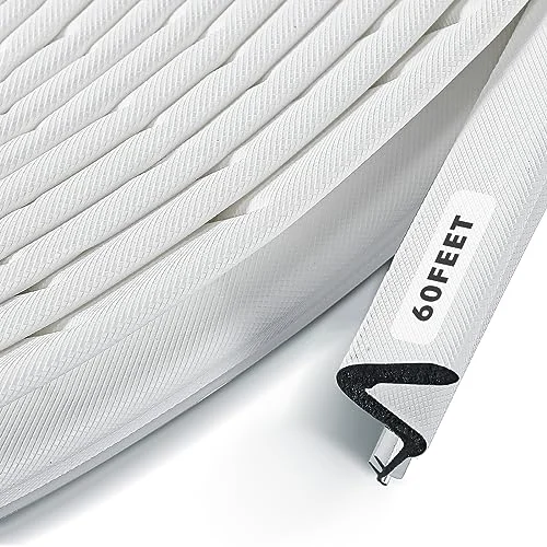 Weather Stripping Door Seal Exterior Weather Strip for Window, white, product photo